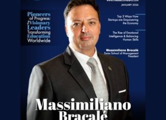 Dr. Massimiliano Bracalé featured on the cover of The Executive Lens